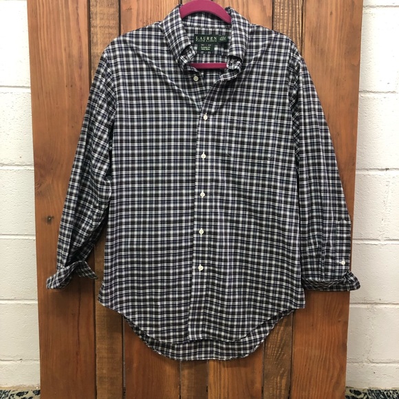 Mens Ralph Lauren size medium plaid dress shirt - Picture 2 of 8